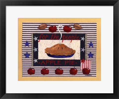 Framed Americanna Apple Pie Print
