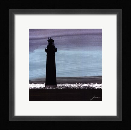 Framed Dusky Sea I Print
