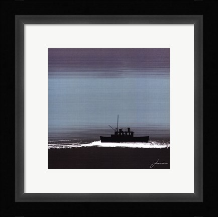 Framed Dusky Sea III Print