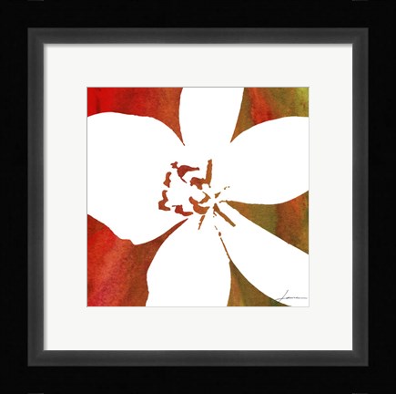 Framed Peace Flowers II Print