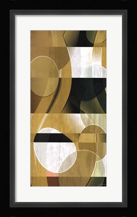 Framed Sea Life Panel I Print