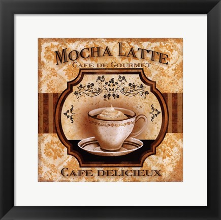 Framed Mocha Latte Print