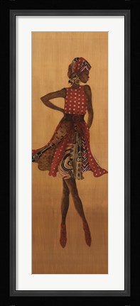 Framed Ebony Style I Print