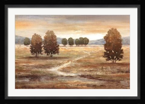 Framed Linen Landscape I Print