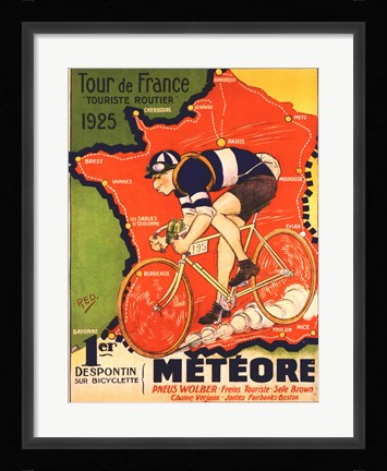 Framed Tour de France 1925 Print