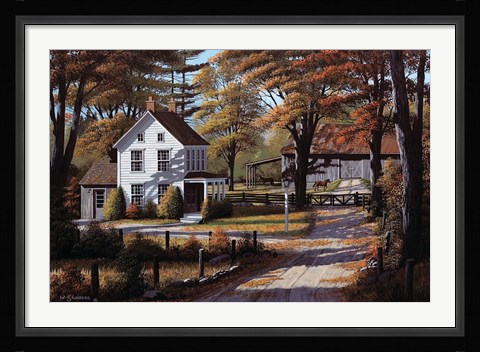 Framed Rustling Leaves Print