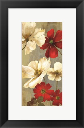 Framed Springerle Floral I Print