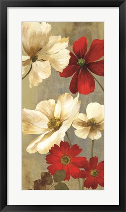 Framed Springerle Floral I Print