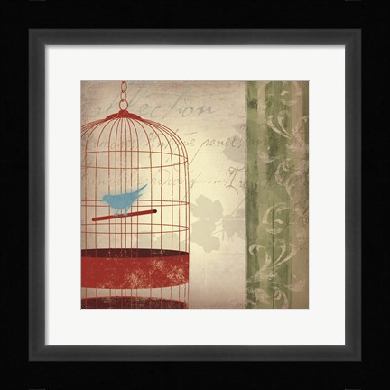 Framed Twitter I Print