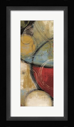 Framed Elemental Circles I Print