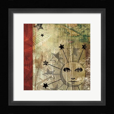 Framed Sun And Moon II Print