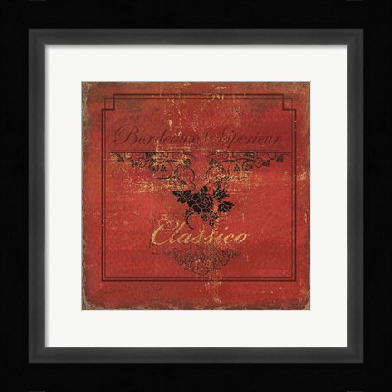 Framed Vino II Print