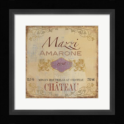 Framed Vino III Print