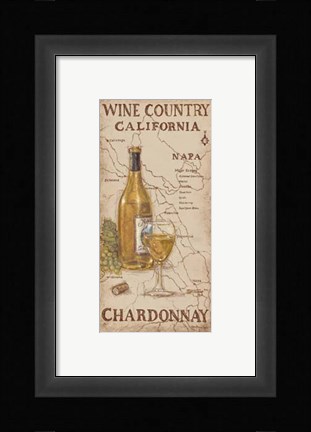 Framed Wine Country I Print