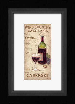 Framed Wine Country II Print
