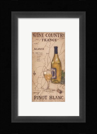 Framed Wine Country III Print