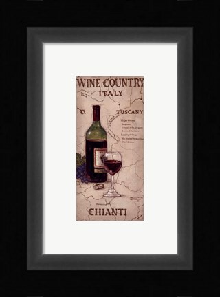 Framed Wine Country IV Print
