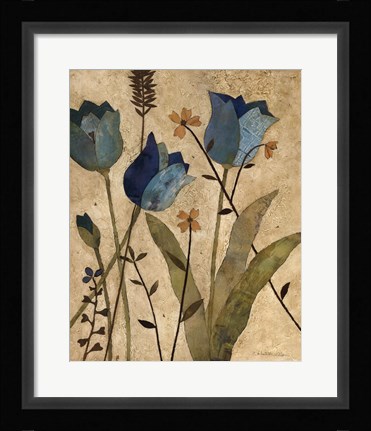 Framed Garden's Edge I Print