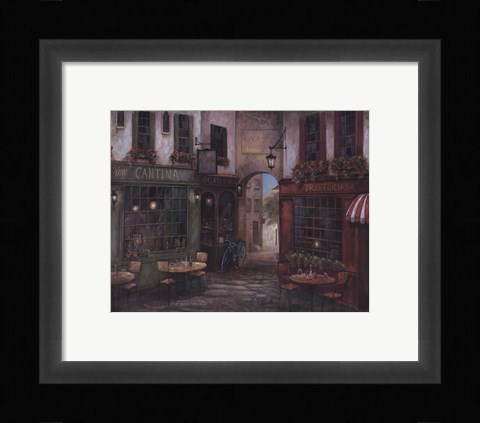 Framed Courtyard Ambiance Print