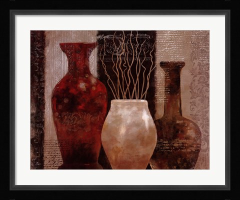 Framed Mediterranean Style I Print
