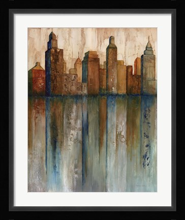 Framed City View I Print