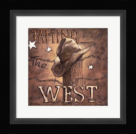 Framed Taming the West Print