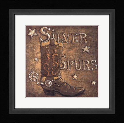 Framed Silver Spurs Print