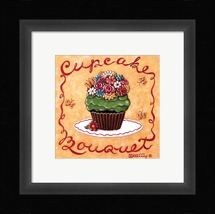 Framed Cupcake Bouquet Print