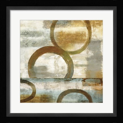 Framed Round And Round II Print