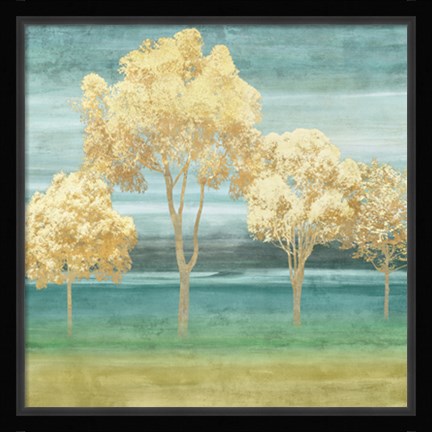 Framed Blue Horizons II Print