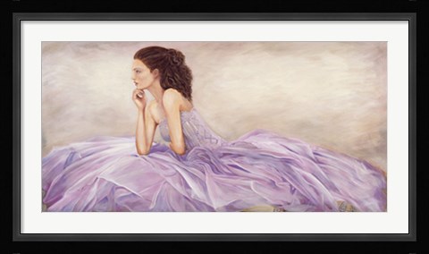 Framed Donna in rosa Print