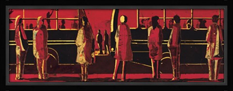 Framed Bus Station Print