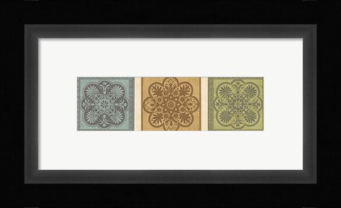 Framed Classical Tiles I Print