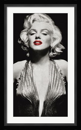 Framed Marilyn in Evening Dress Print