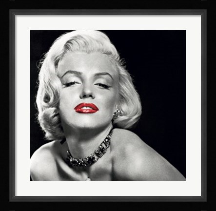 Framed Marilyn Monroe Posing Print