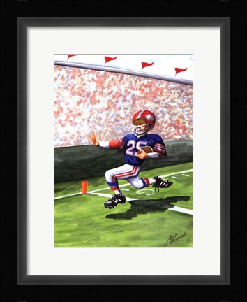 Framed Touchdown Print