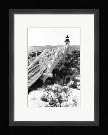 Framed Snow at Marshall Point Print