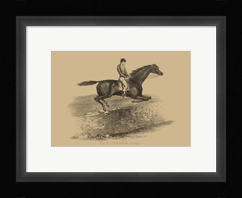 Framed Buck Jump Print