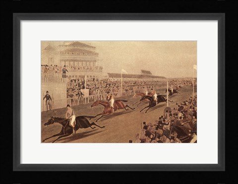 Framed Grand Steeple Chase IV Print