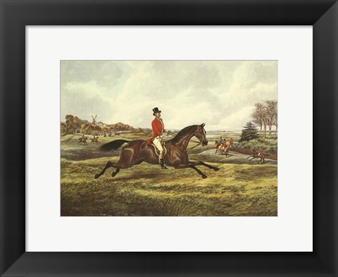 Framed English Hunt V Print