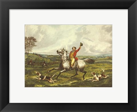 Framed English Hunt VI Print
