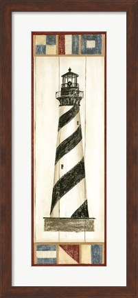 Framed Americana Lighthouse II Print