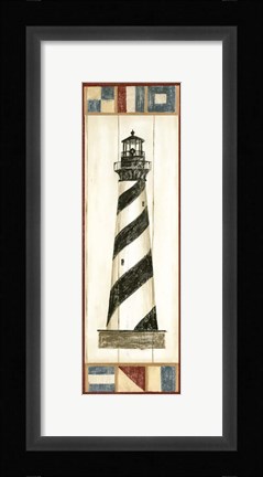 Framed Americana Lighthouse II Print