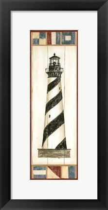Framed Americana Lighthouse II Print