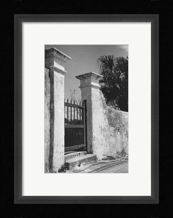Framed Old Bermuda Gate II Print