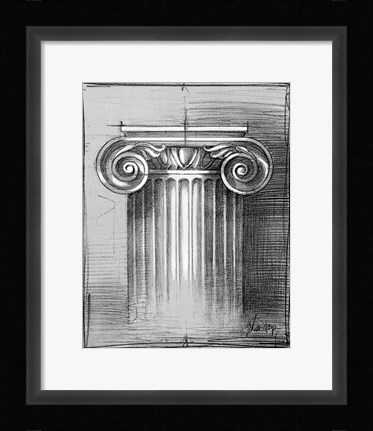 Framed Custom Classical Sketch I (U) Print