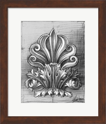 Framed Custom Classical Sketch III (U) Print