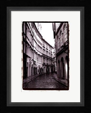 Framed Streets of Prague I Print
