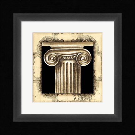 Framed Small Architectural Schema I Print