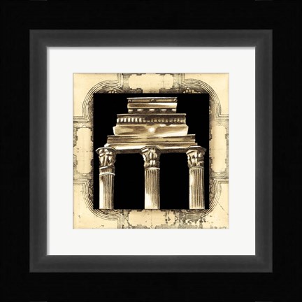 Framed Small Architectural Schema III Print
